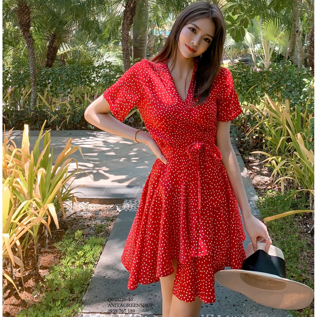 Q010220 ĐẦM XÒE VOAN CHẤM BI