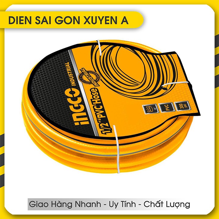Ống nước mềm PVC 20 mét Fi14 INGCO HPH2001 TOTAL xanh