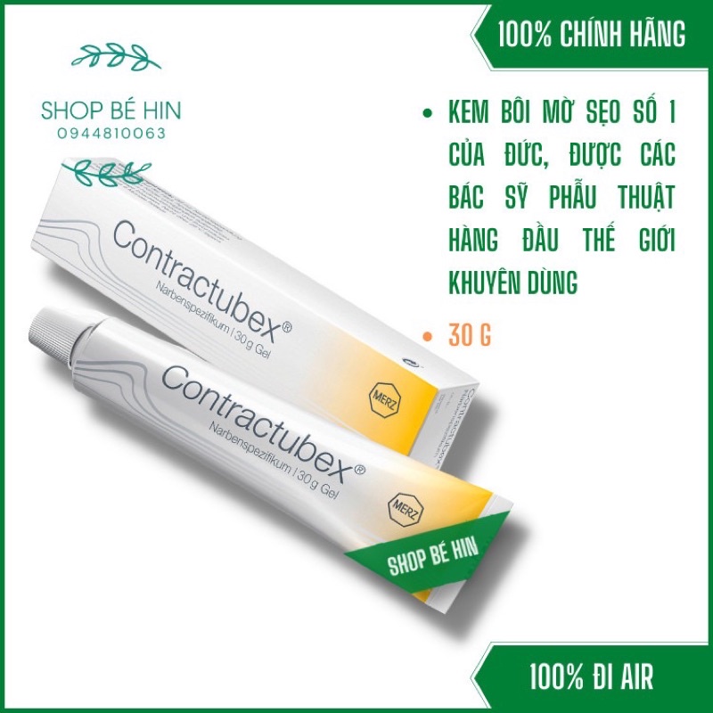 Kem bôi sẹo Contractubex Đức, Kem bôi sẹo Fucidin Hàn Quốc, Cam kết hàng chuẩn