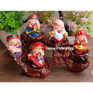 Tượng chibi ông Hỷ 6cm ( trong bộ Ngũ Phúc)