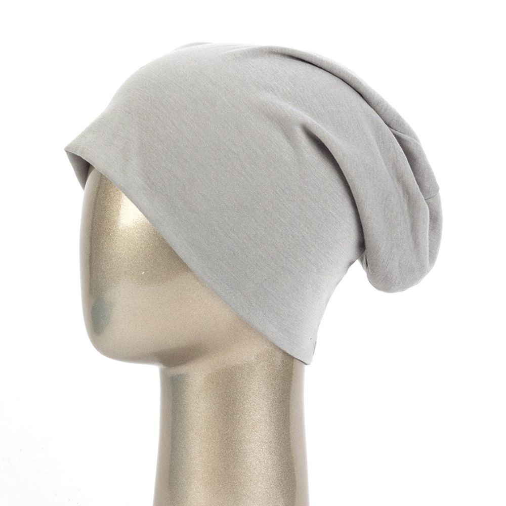 Mũ beanie dệt kim hai lớp màu trơn chống gió thời trang thu đông cá tính cho nam và nữ