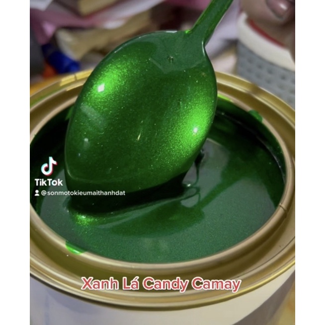 Màu Sơn Xanh lá Candy Camay ( Sơn oto xe máy ) đóng gói 1kg . MotokieuMaiThànhĐạt