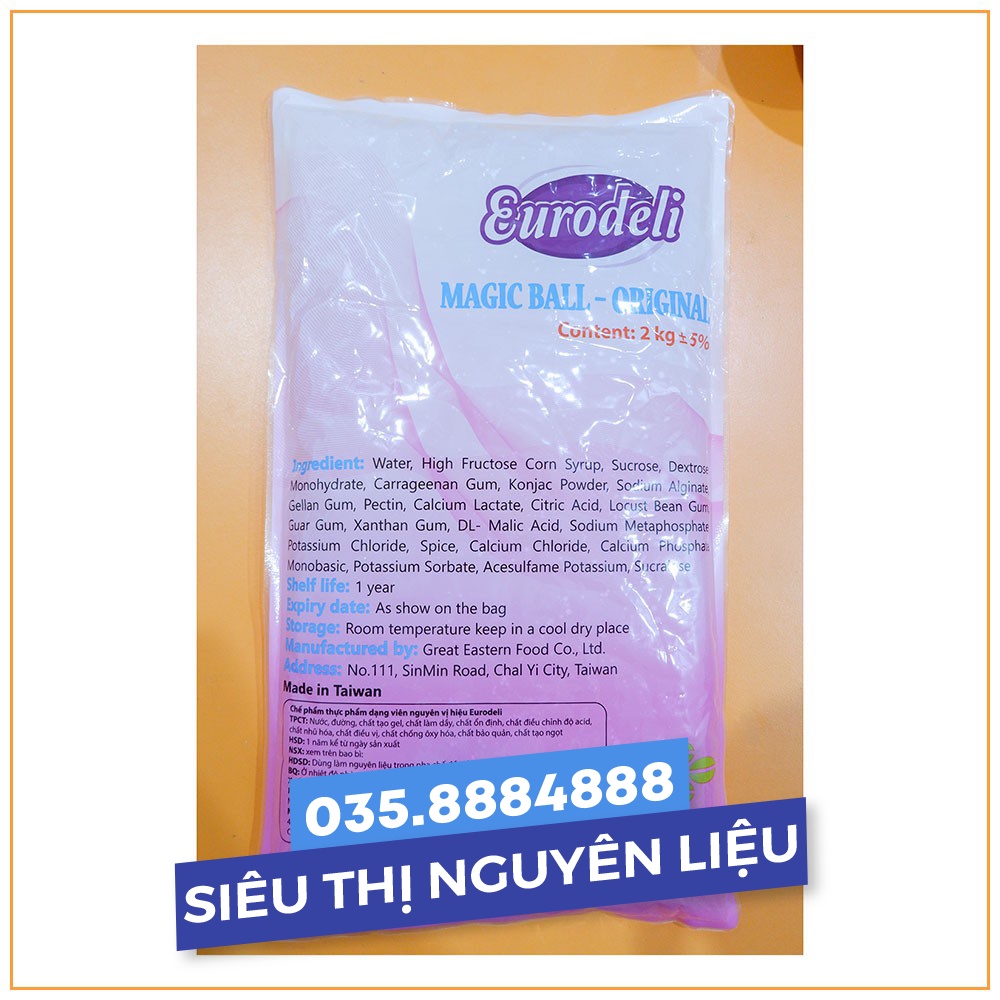 Trân châu 3Q Eurodeli nguyên vị - Túi 2kg
