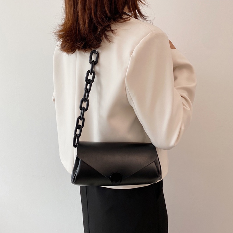 Túi Đeo Chéo Bằng acrylic Phối Dây Đeo Sợi Xích Thiết Kế Đơn Giản Thời Trang Cho Nữ