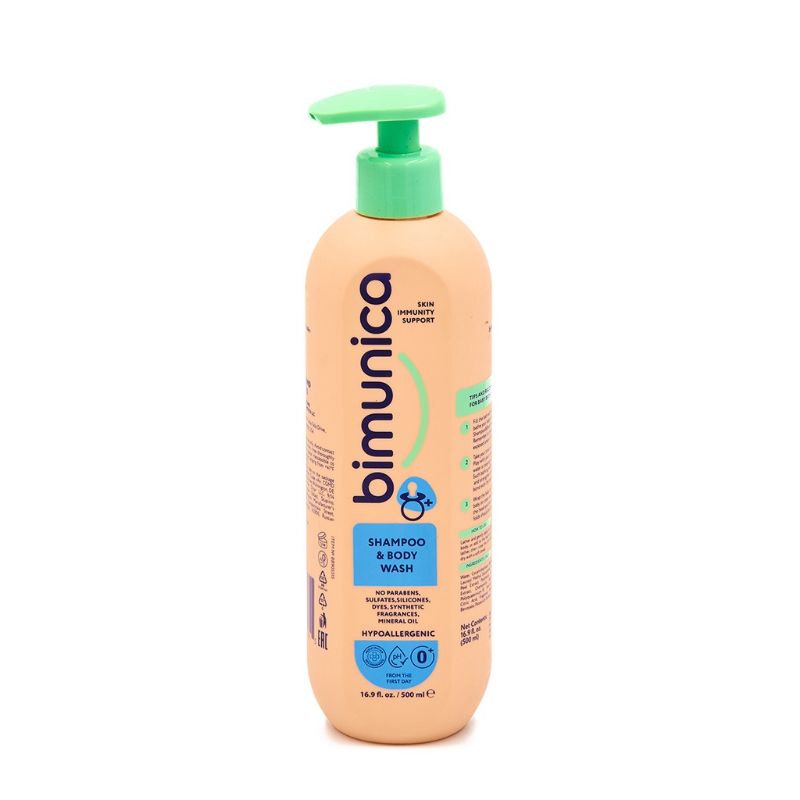 Hàng Chính Hãng Combo Sữa Tắm Gội Dưỡng Ẩm Toàn Thân BIMUNICA Cho Bé