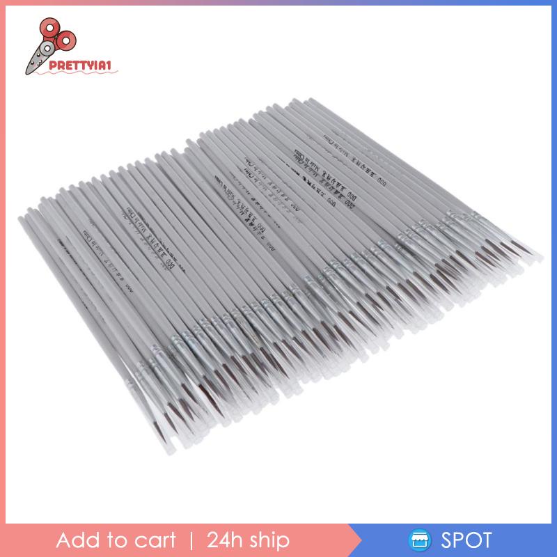 Set 100 Cọ Vẽ Đường Kẻ Mắt 14mm DIY Tiện Dụng