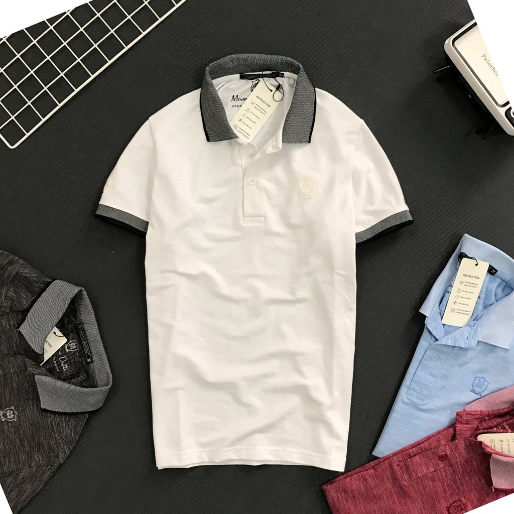 Áo thun nam có cổ với logo AA cao cấp KENSTORE89 ATV065