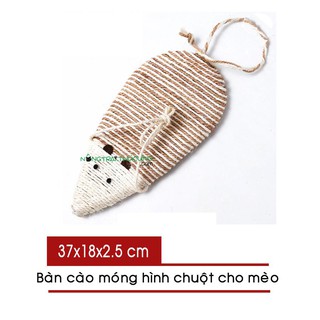 Bàn cào móng hình chuột cho mèo (mỏng) - [Nông Trại Thú Cưng]