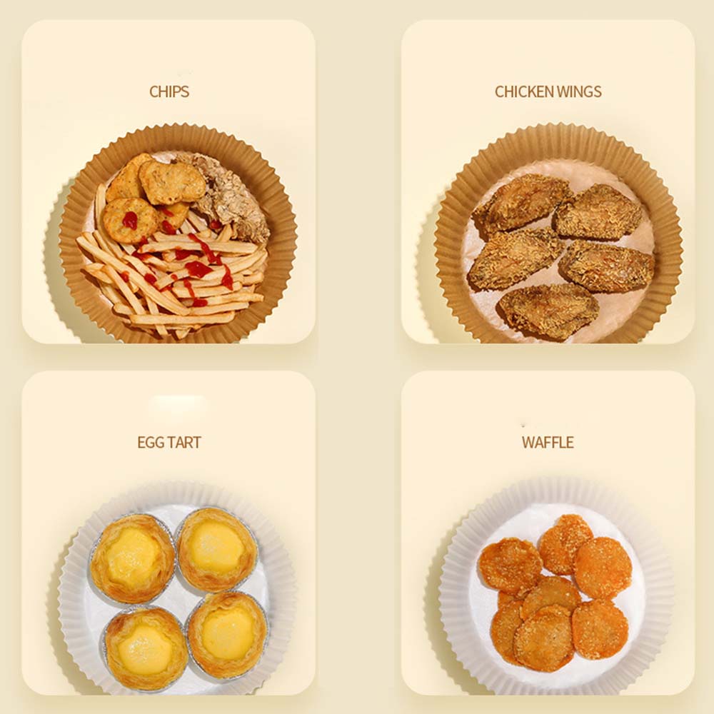 Bộ 50 Giấy Lót Chống Dính Dùng Một Lần Cho Nồi Chiên Không Dầu