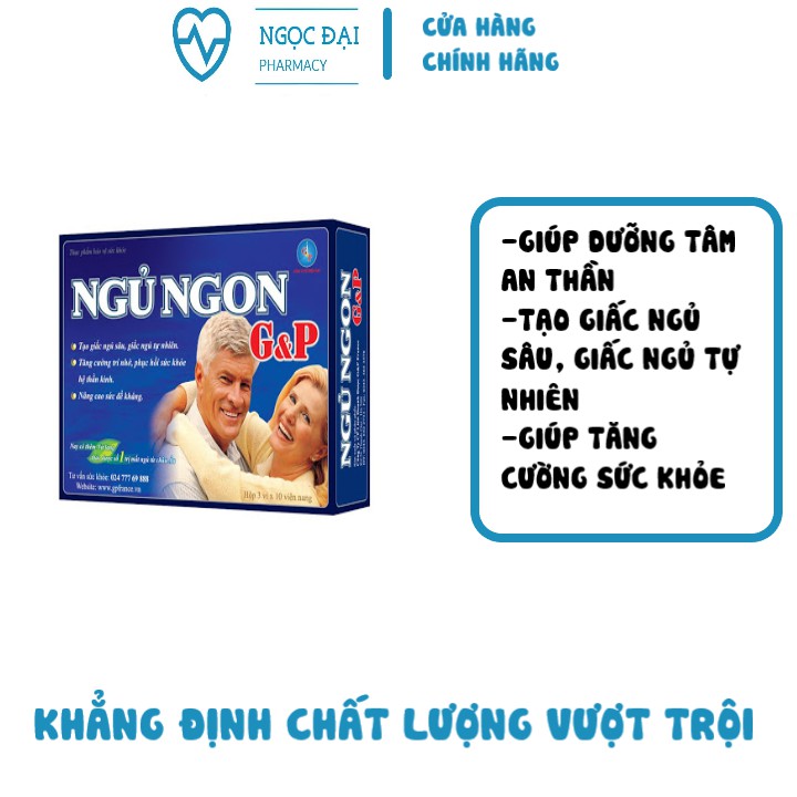 [ HÀNG CHÍNH HÃNG ] Ngủ Ngon G&P - Giúp dưỡng tâm an thần, tạo giấc ngủ sâu -Ngủ Ngon GP | BigBuy360 - bigbuy360.vn