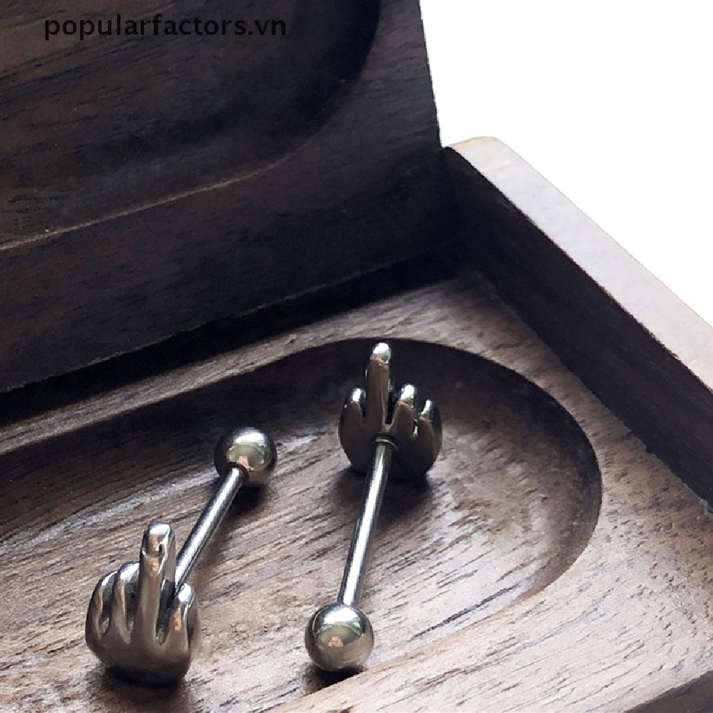 1 Khuyên Xỏ Lưỡi Bằng Thép Titan Cá Tính