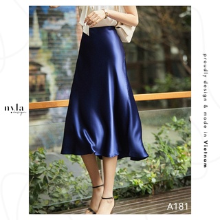 Chân váy lụa thiết kế A181 by Nyla