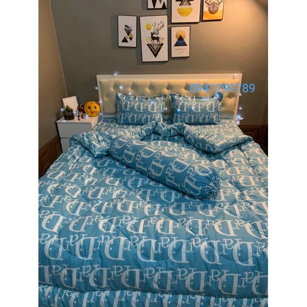 [ GIÁ HUỶ DIỆT] Trọn bộ chăn phao 5 món ga gối poly thương hiệu chăn bông như hình | BigBuy360 - bigbuy360.vn