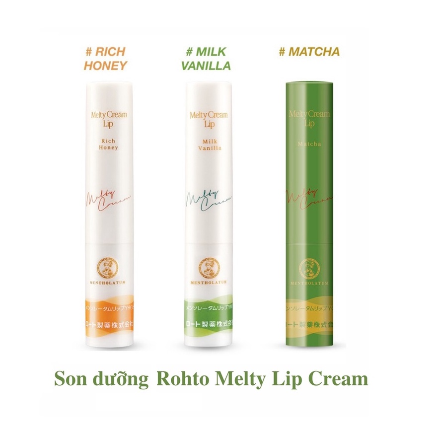 Son Dưỡng Môi Tan Chảy Chống Nắng Rohto Mentholatum Melty Cream Lip SPF25 PA+++