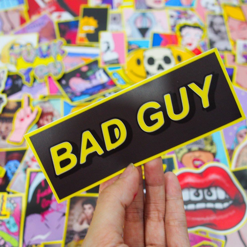 Bad Guy Dân Chơi - hộp set 100 sticker decal hình dán nón bảo hiểm , laptop, xe máy, ô tô - STICKER FACTORY