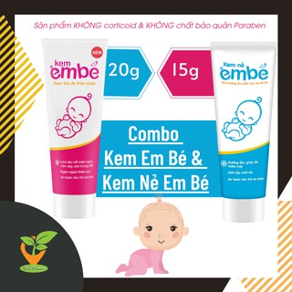 Combo Kem Em Bé & Kem Nẻ Em Bé - Bộ đôi kem bôi da thảo dược cho trẻ
