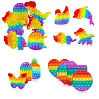 [Loại Lớn] Đồ chơi POP IT TIKTOK RAINBOW nhiều mẫu đồ chơi nhấn bong bóng giảm căng thẳng giá rẻ