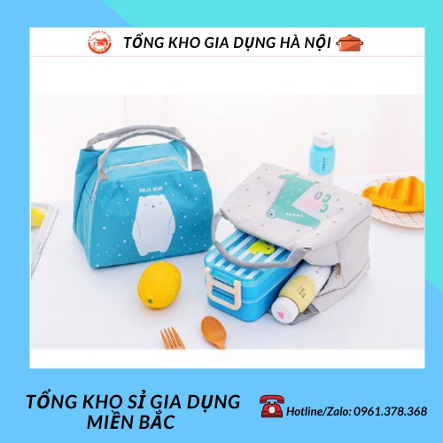 ❌❌ Túi Giữ Nhiệt 🔥BÁN SỈ🔥Túi Đựng Cơm Giữ Nhiệt Đa Năng Hình Thú 3 Lớp Có Khoá Kéo Tiện Lợi 88218