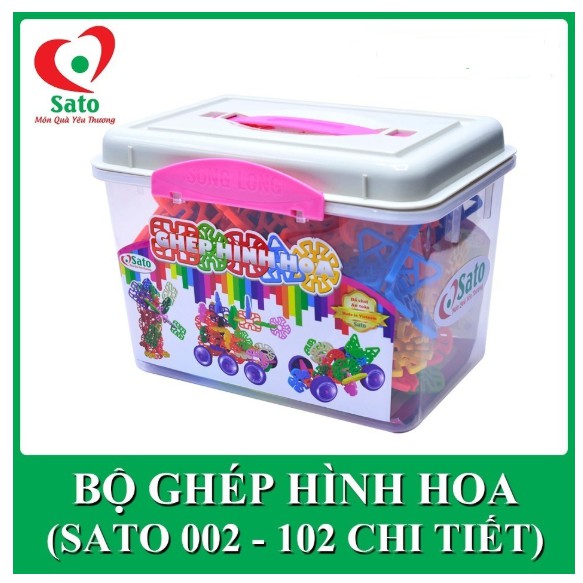 Bộ xếp hình hoa sáng tạo 102 chi tiết - Hàng Việt Nam