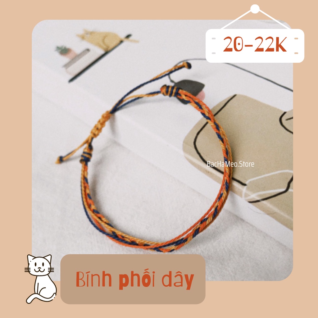 Vòng tay cam, cam phối xanh - Vòng tay waterproof - Bachameo.Store