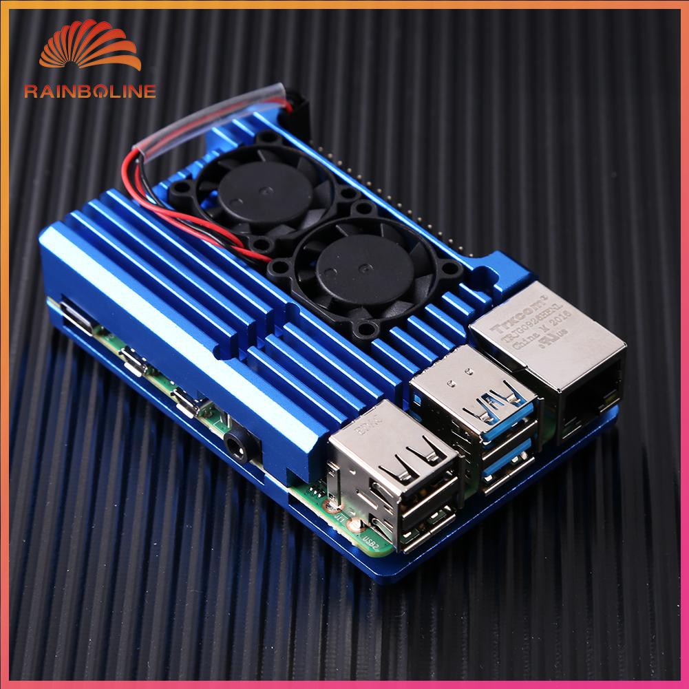 Bộ Vỏ Nhôm + Quạt Tản Nhiệt + Dụng Cụ Làm Mát Cho Raspberry Pi 4 Model B | BigBuy360 - bigbuy360.vn