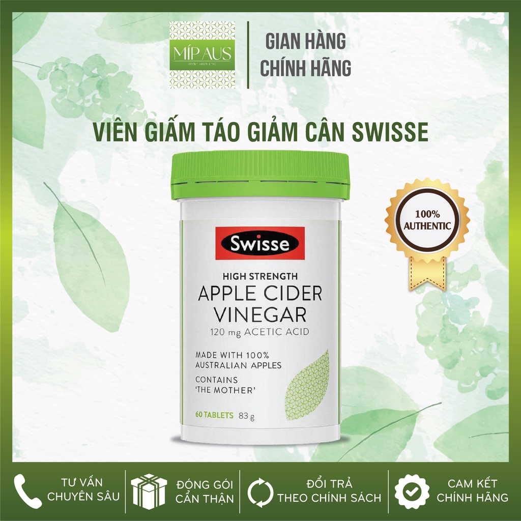 💎 Swisse Apple Cinder Vinegar - 60 viên