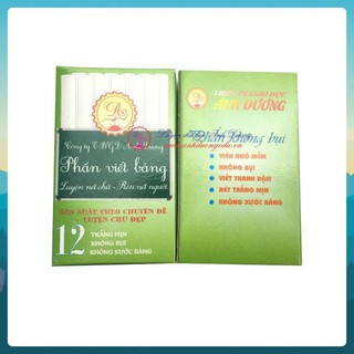 Phấn trắng thanh đậm, viết trang trí bảng, giá bình dân