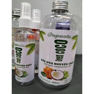Dầu dừa ép lạnh nguyên chất Organic GREEN COCO 100ml vòi xịt nhỏ giọt