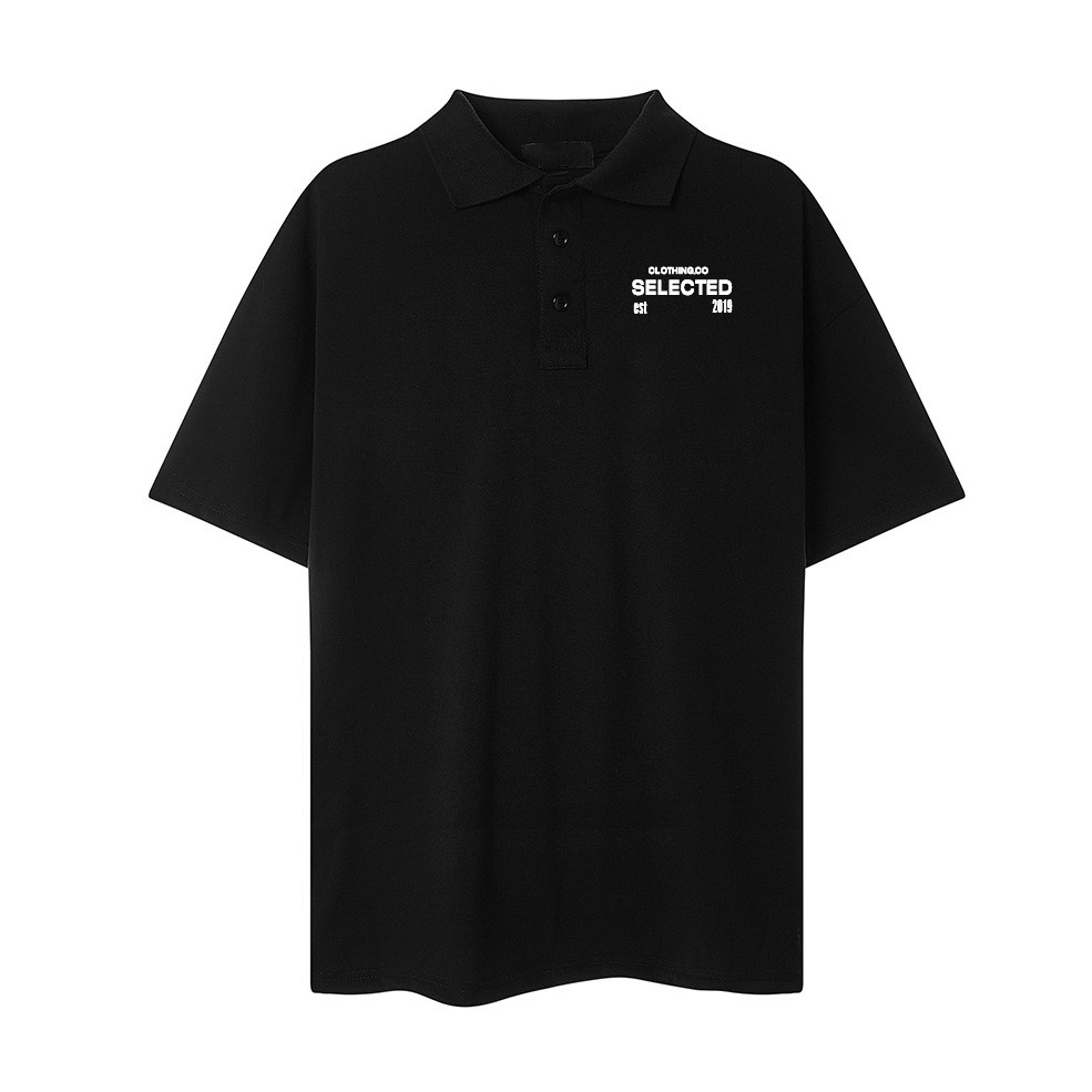 Áo thun polo nam cổ bẻ SELECTED in Angel Love ,tay ngắn phong cách cổ điển lịch sự chất liệu cotton cá sấu cao cấp