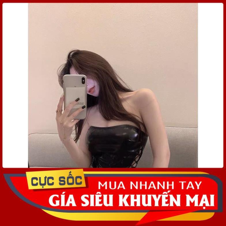 CHÍNH HÃNG 100% ODER ODER áo crotop da nữ đan dây hông vạt tà xéo quảng châu cúp ngực BAO RE