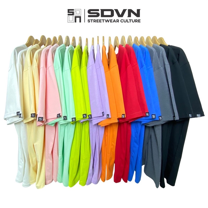 Áo Thun Trơn Unisex SDVN Form Rộng