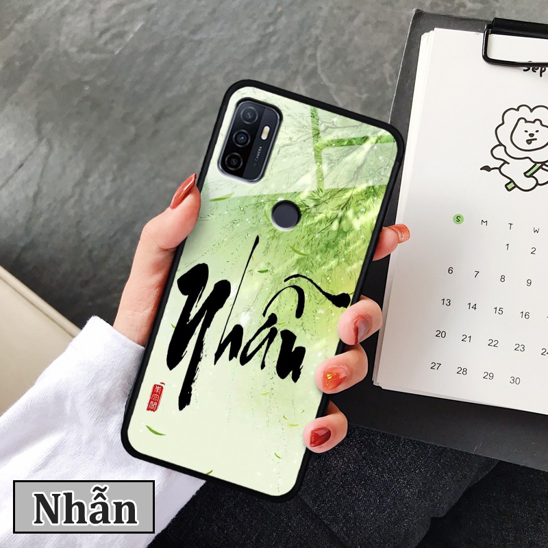 Ốp lưng  Oppo A53-in chữ thư pháp