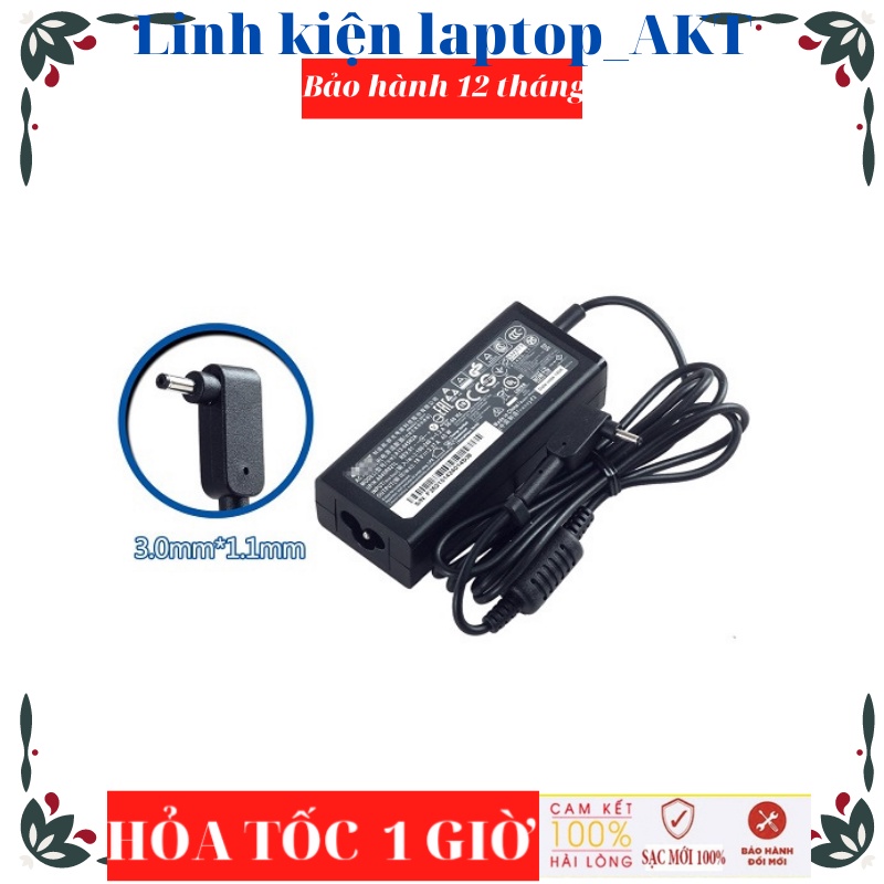 Sạc Acer 19V - 2.37A - 45W-ZIN chân nhỏ 3.0*1.1 A314-35 Swift 3 SA5-271P SF113 SF314-51 SF314-51-38EE Aspire 5 A514-54