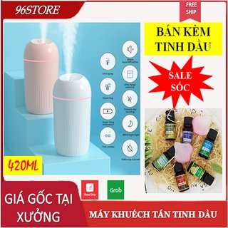 Máy khuếch tán tinh dầu dung tích 420ml kèm tinh dầu thơm