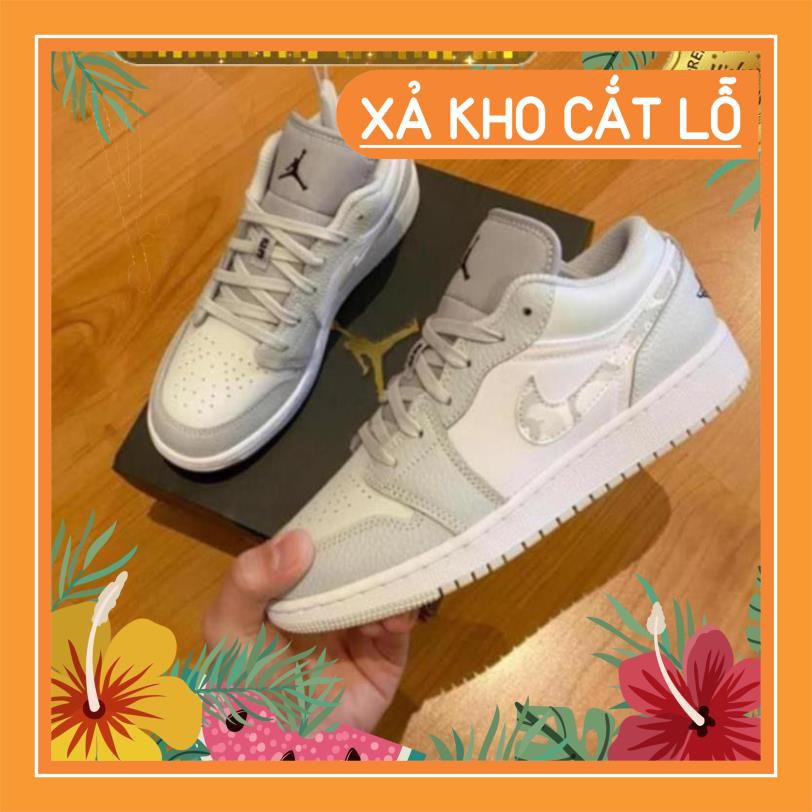 Giày thể thao Air Jordan 1 Low White Camo cổ thấp ảnh thật 100% | BigBuy360 - bigbuy360.vn