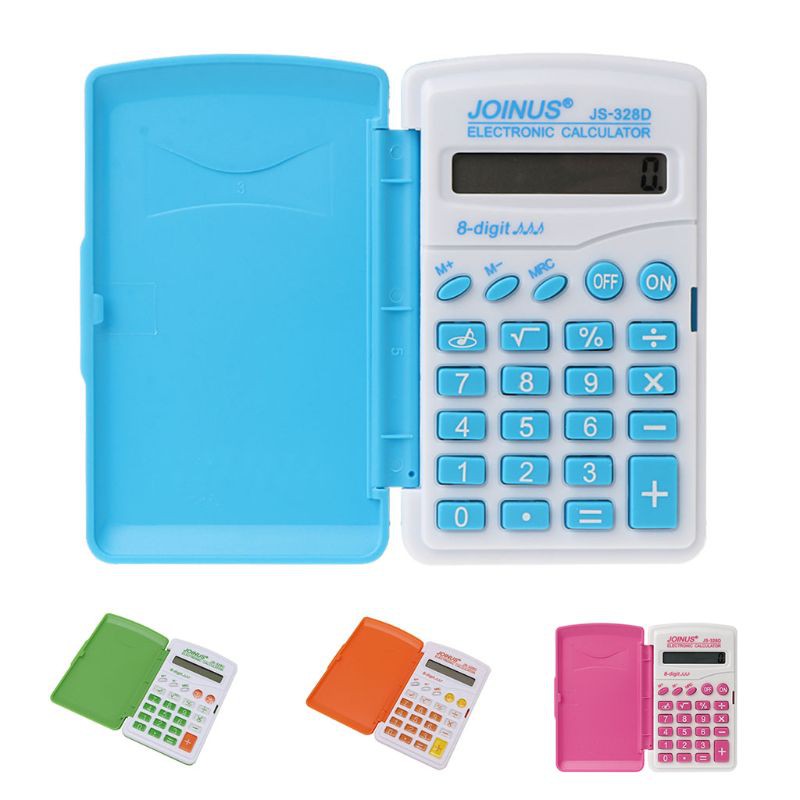 Mini Student Pocket Battery Powered 8-Digit Electronic School Office Calculator