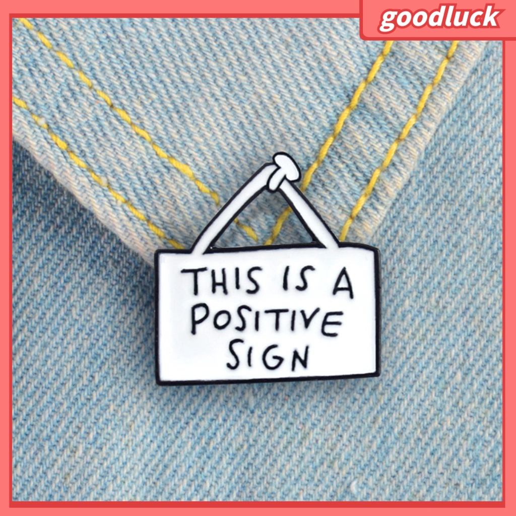 Ghim Cài Áo Hình Thẻ In Chữ Cho Nam &amp; Nữ