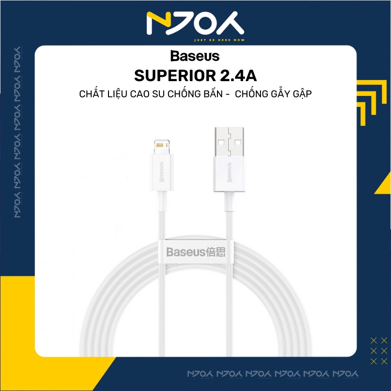 Dây Sạc Nhanh Ip Chính Hãng Baseus Superior Dài 1m Dành Cho Ip 5 6 Plus 6s Plus 7 Plus 8 Plus X Xsmax Xr Njoy