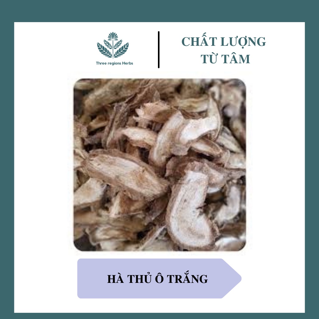 Hà Thủ Ô Trắng Khô Hàng Sạch Đẹp Túi 500g - 1kg