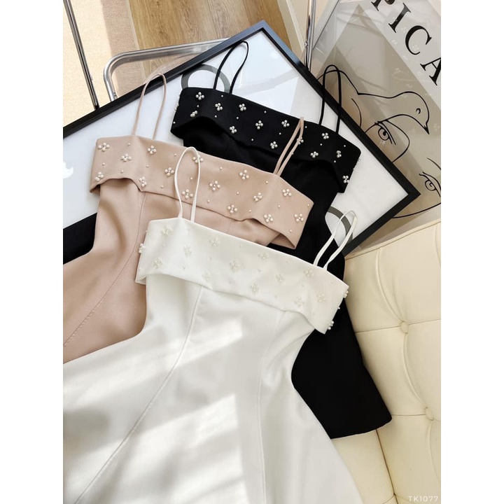 Đầm xoè đính hạt