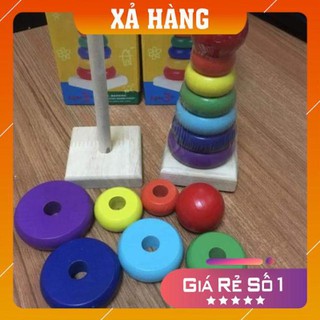 [XẢ HÀNG GIÁ GỐC] Đồ chơi Bộ Xếp Tháp Cầu Vồng (Cỡ Đại)