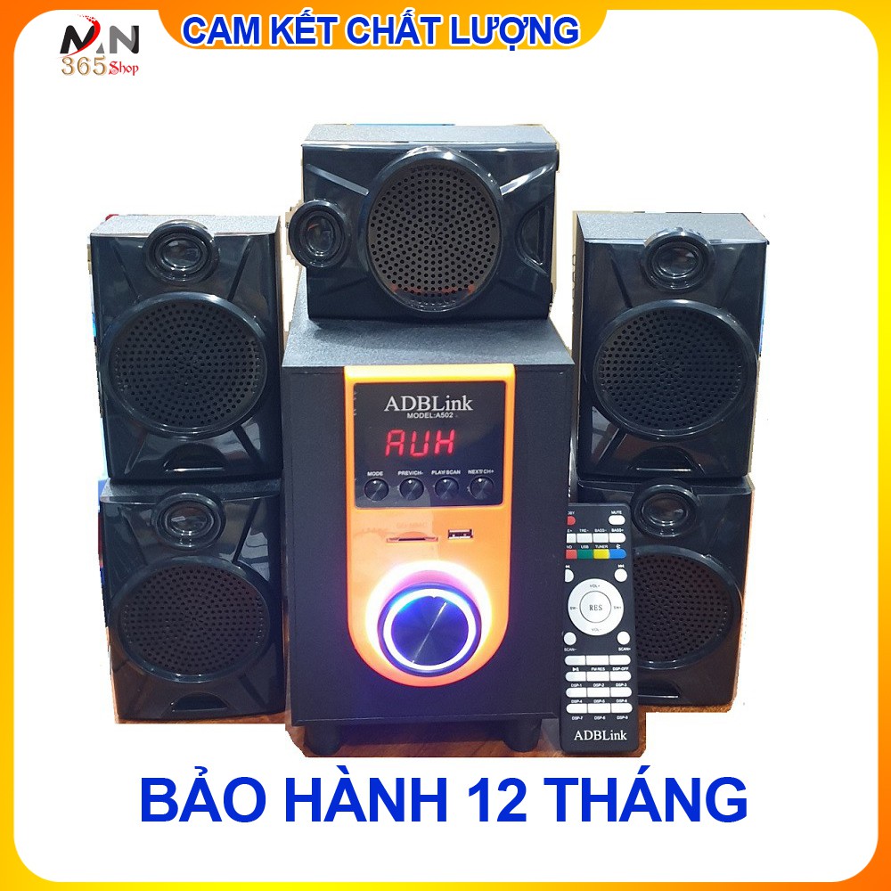 Loa Vi Tính 5.1 ADBLink A502 (Bluetooth - FM, Thẻ Nhớ, Usb)