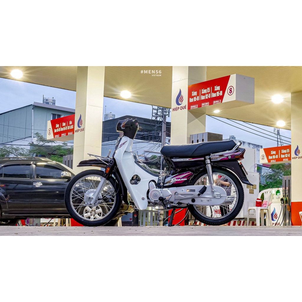 Tem Rời Dán Xe Dream Mẫu Super Zin Hồng Cực Đẹp, Hàng 3 Lớp Chất Lượng Cao