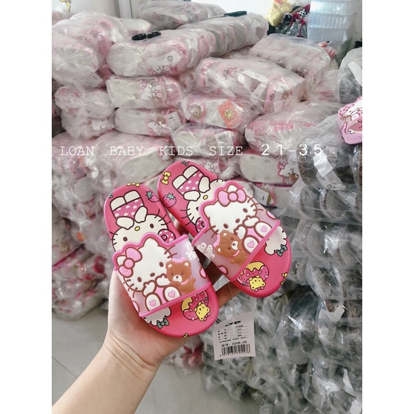 DÉP LÊ HELLO KITTY BÉ GÁI SIÊU MỀM ÊM SIZE 21-35