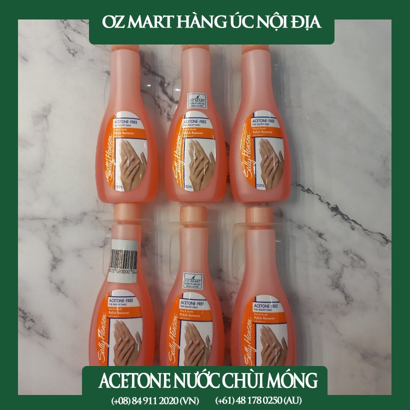 Dung dịch ACETONE tẩy móng SALLY HANSEN Oz Mart Hàng Úc Nội Địa 150ml