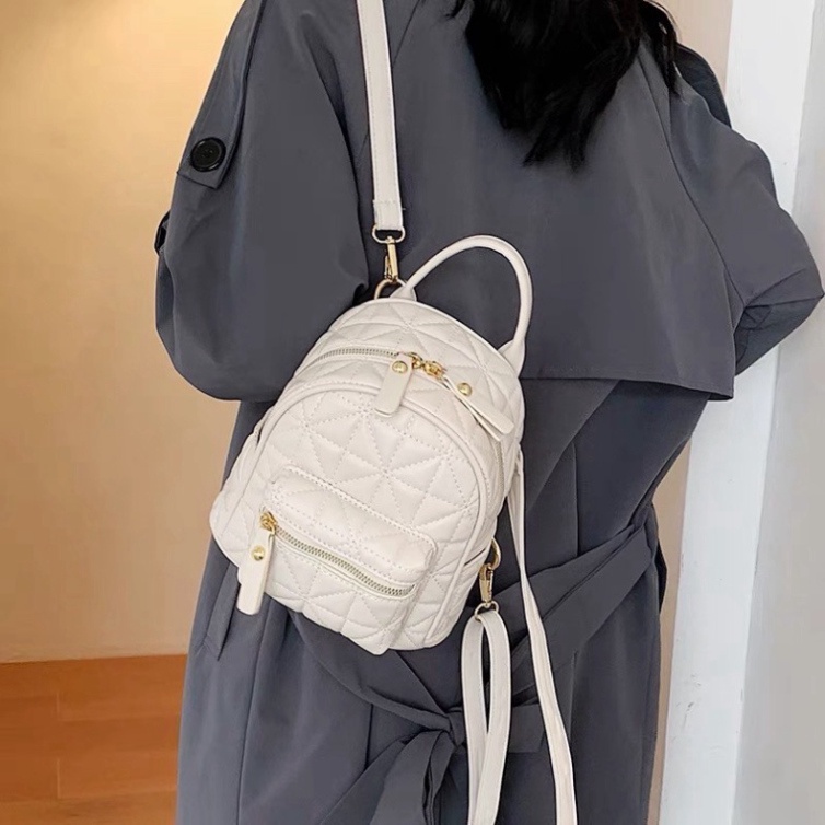 Ba Lô Nữ  FREE SHIP  Ba Lô Thời Trang Nữ Hottrend Nhiều ngăn Fom Giáng Trẻ Trung Năng Động vừa đeo chéo + đeo vai