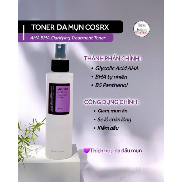 Toner  COSRX AHA BHA CLARIFYING TREATMENT