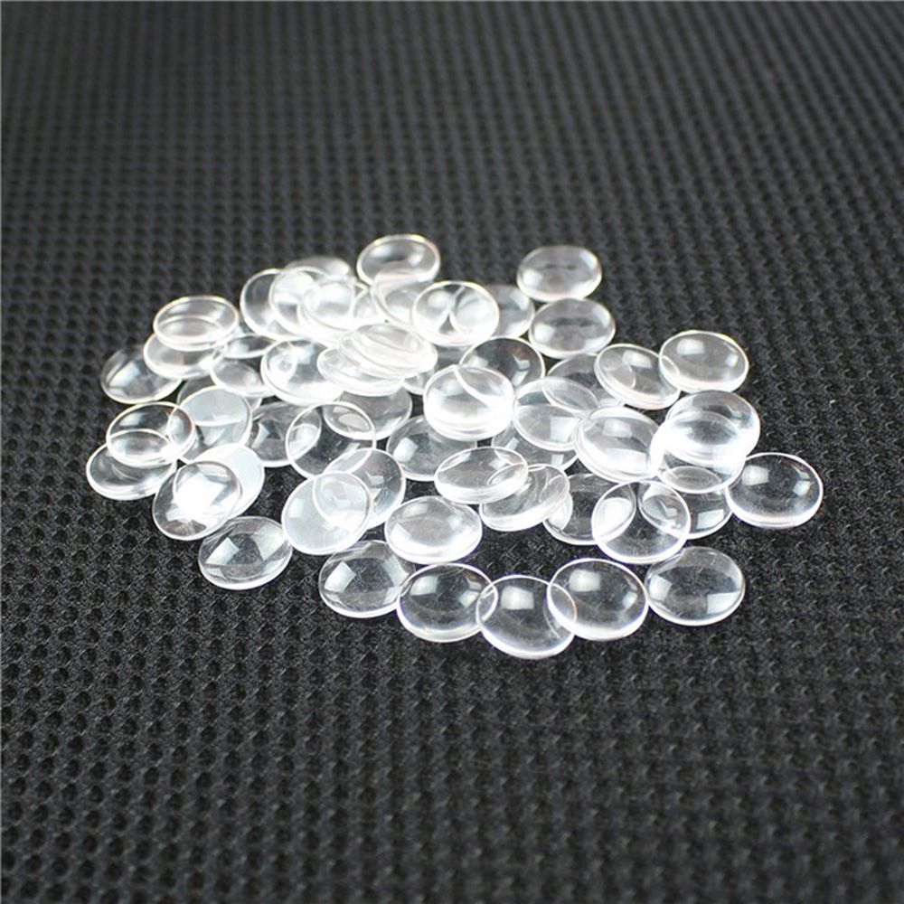 Set 100 phụ kiện thủy tinh làm mắt búp bê 14mm dành cho các bé