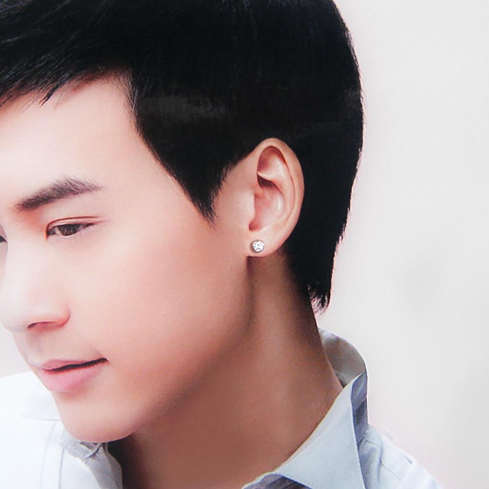 Khuyên Tai Đính Đá Lấp Lánh Thanh Lịch Thời Trang Hàn Quốc Cho Nam