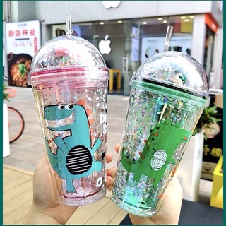 Ly nước khủng long cute